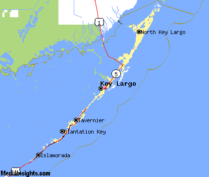 Key Largo Florida .com Map