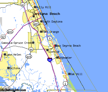 New Smyrna Beach Com Map