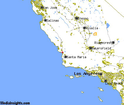 pismo beach california map